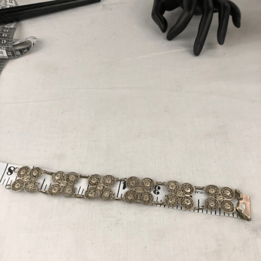 Stunning antique 1900’s Cannetille link bracelet