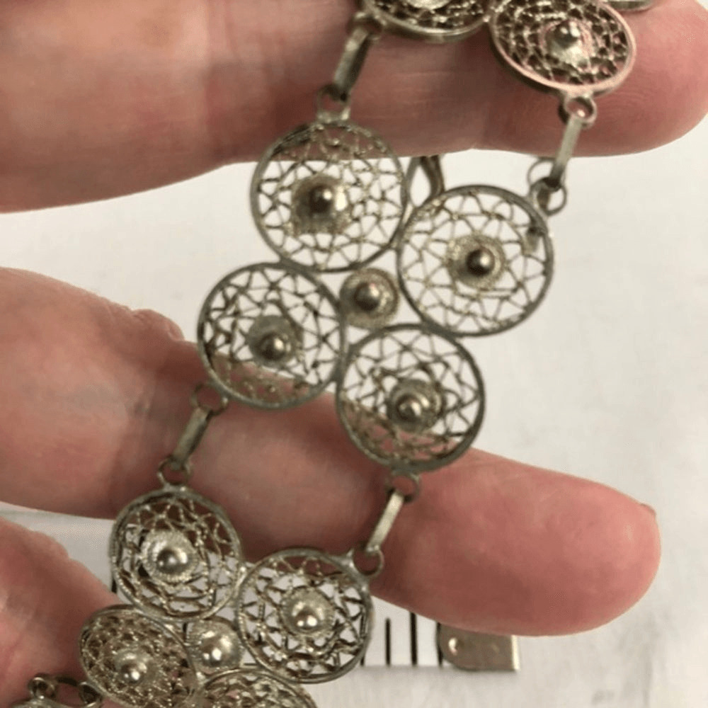 Stunning antique 1900’s Cannetille link bracelet
