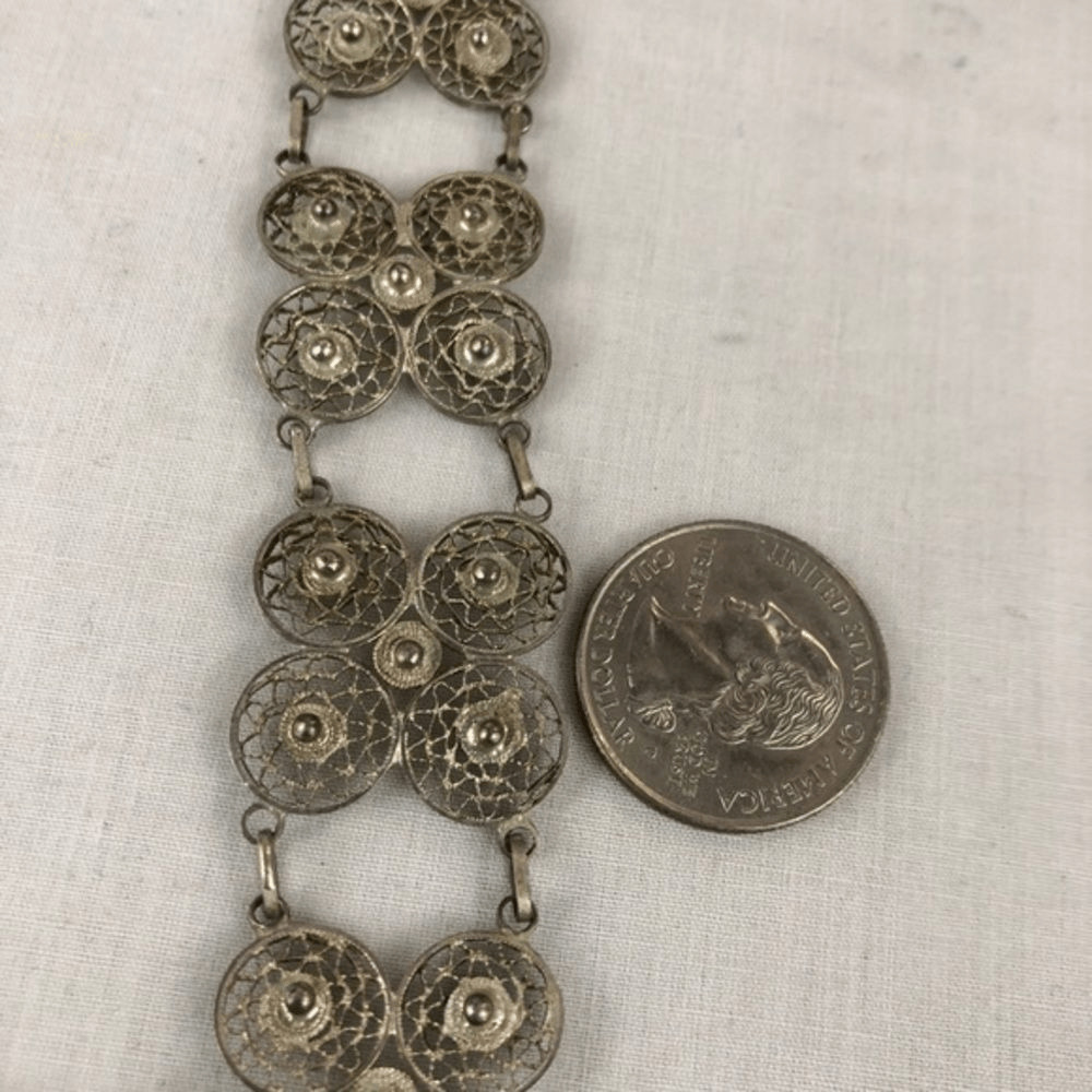 Stunning antique 1900’s Cannetille link bracelet