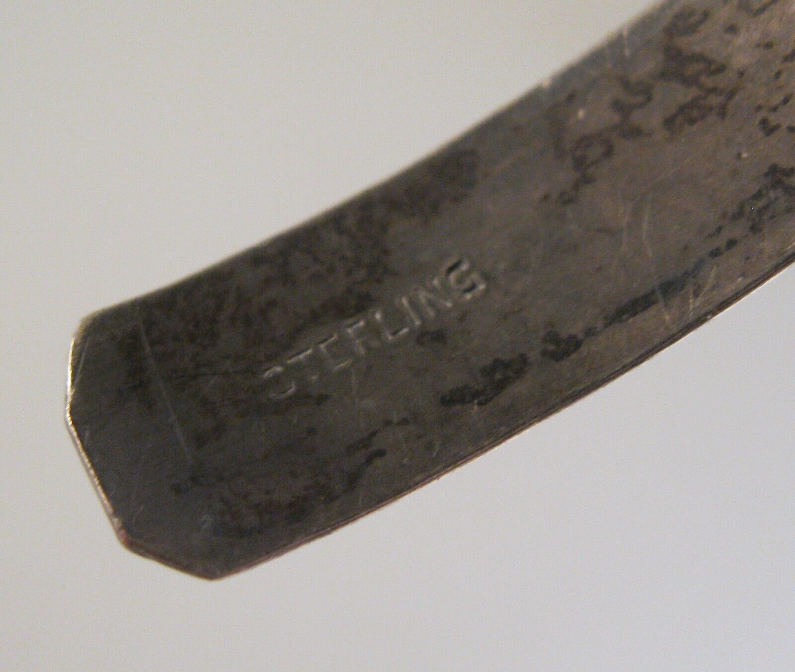 Antique 1900's Sterling Silver Cuff Bracelet Adjustable Large Size