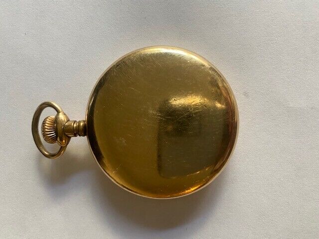 ANTIQUE BONHEUR MENS POCKET WATCH SWISS 1900's RUNNING BUT THE H NOT MOVE