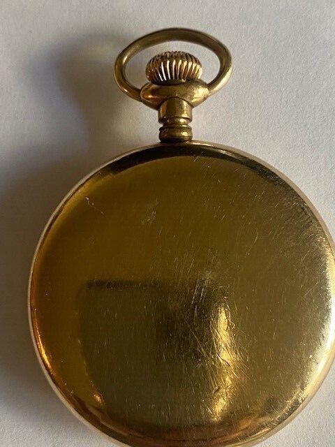 ANTIQUE BONHEUR MENS POCKET WATCH SWISS 1900's RUNNING BUT THE H NOT MOVE