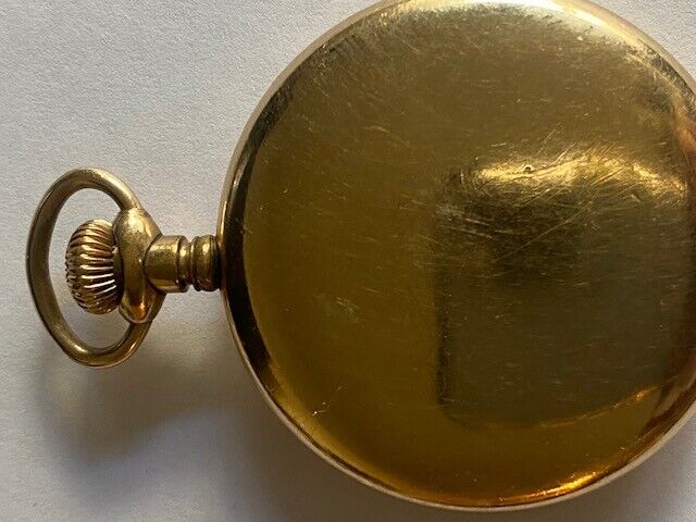 ANTIQUE BONHEUR MENS POCKET WATCH SWISS 1900's RUNNING BUT THE H NOT MOVE