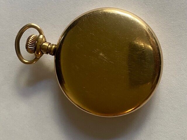 ANTIQUE BONHEUR MENS POCKET WATCH SWISS 1900's RUNNING BUT THE H NOT MOVE