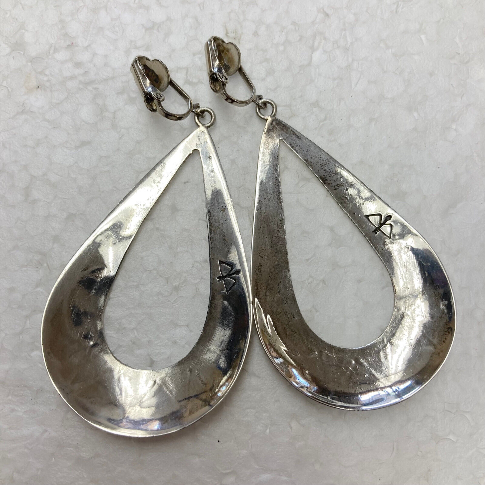 Ike Wilson Navajo Early 1900’s Rare Collectible Handmade Sterling Earrings