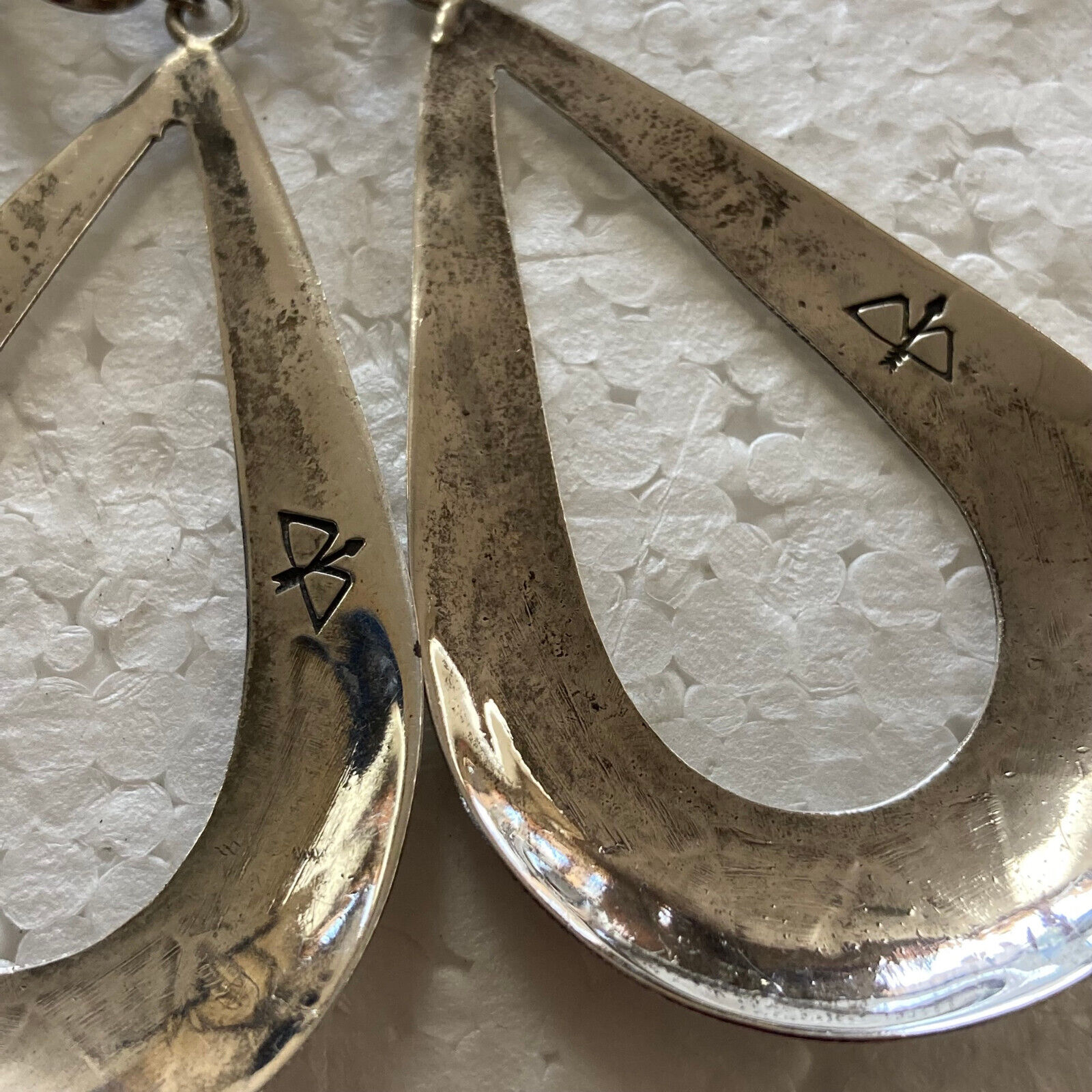 Ike Wilson Navajo Early 1900’s Rare Collectible Handmade Sterling Earrings