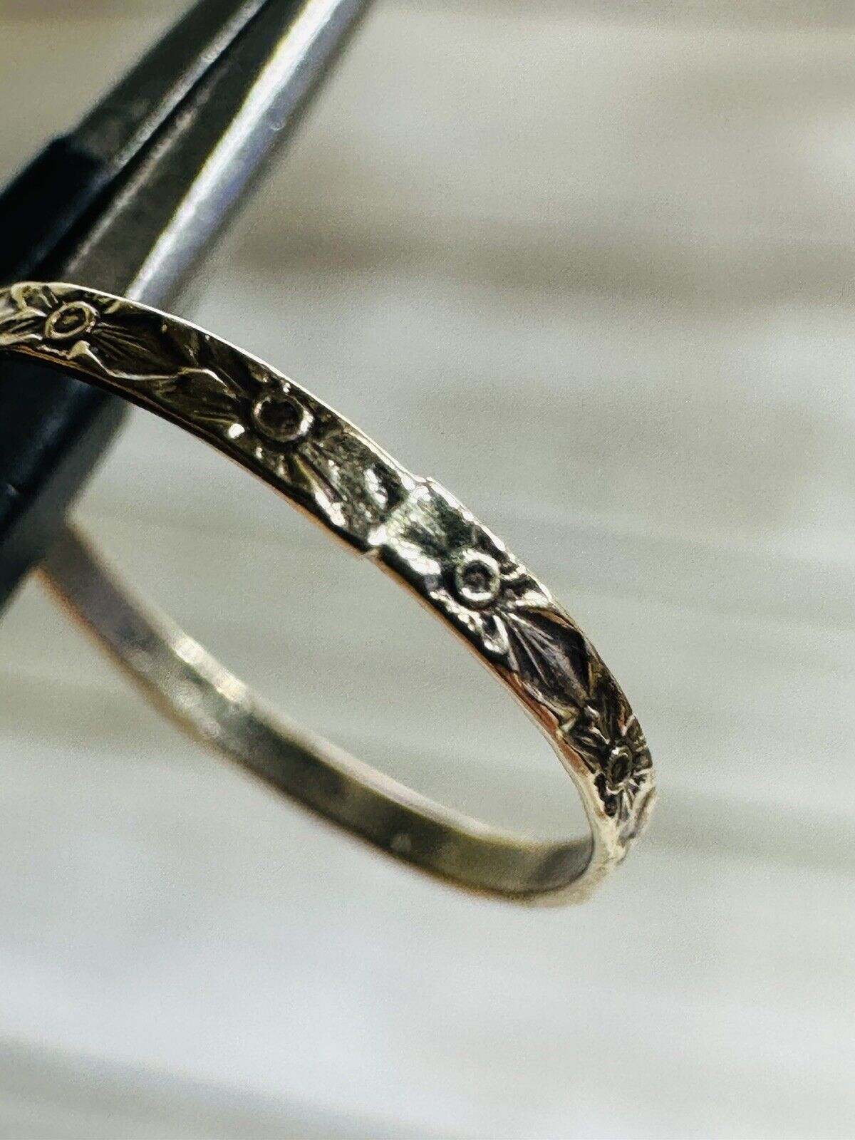 Antique Victorian Late 1800’s 10k Yellow Gold Eternity Infant Baby Toddler Ring
