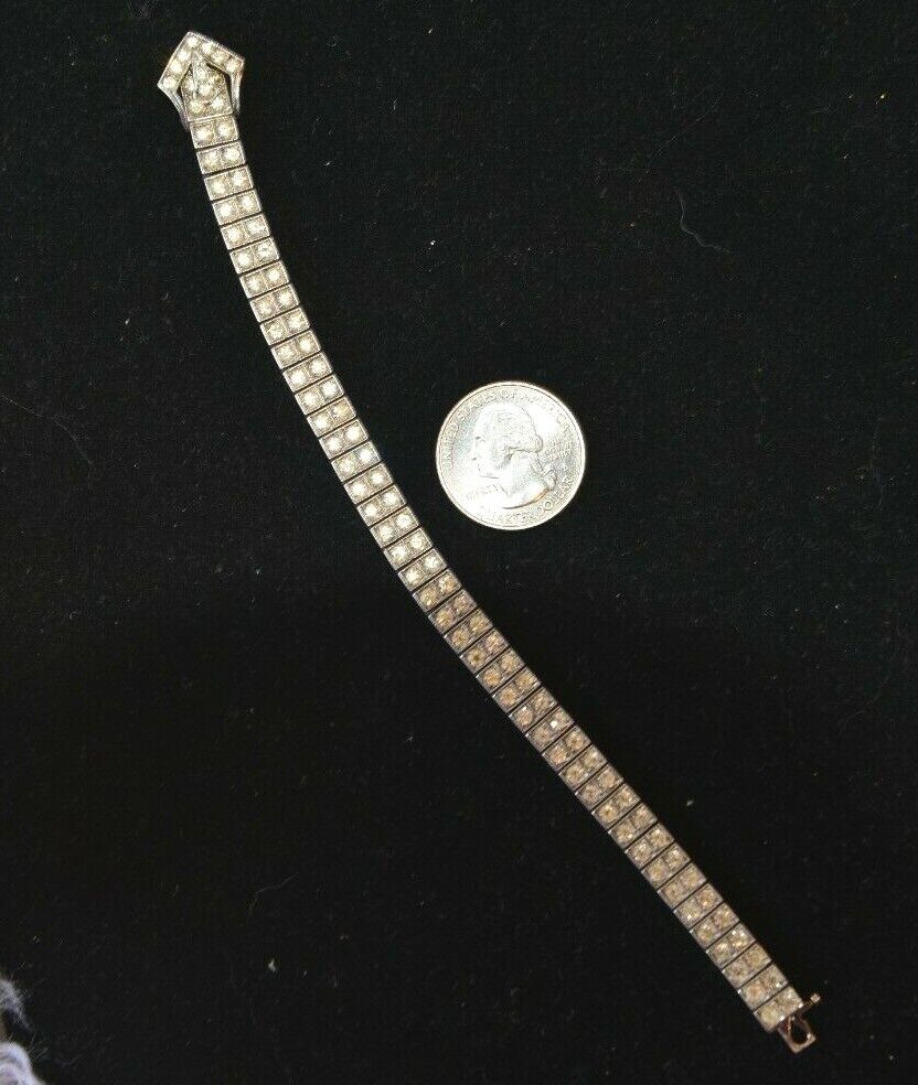 Early 1900's Art Nouveau/Art Deco  signed " STERLING DIAMONBAR PAT 3-20-17