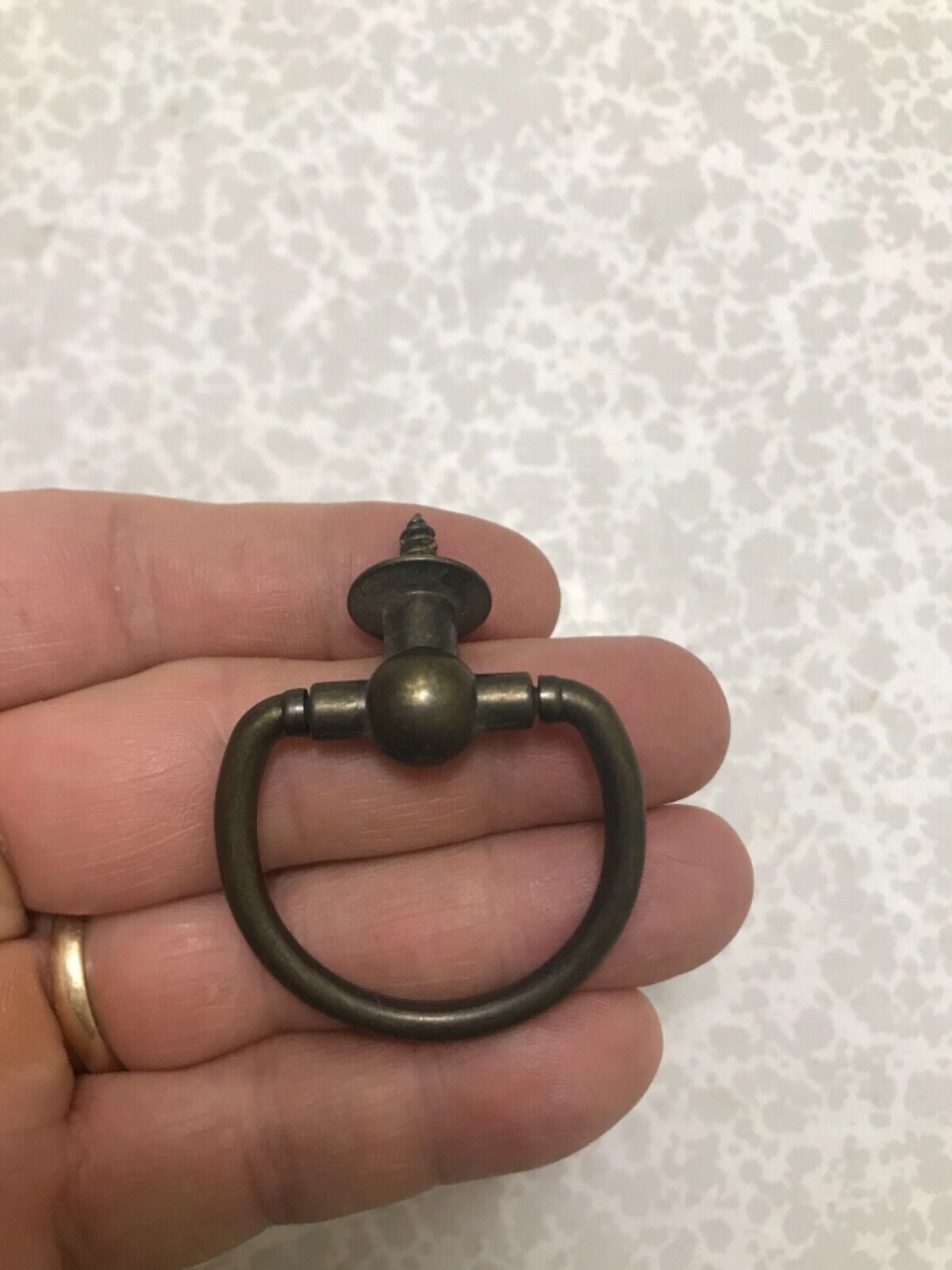 NICE 18th Century CHIPPENDALE Period Reproduction DROP RING PULL AMERICANA!