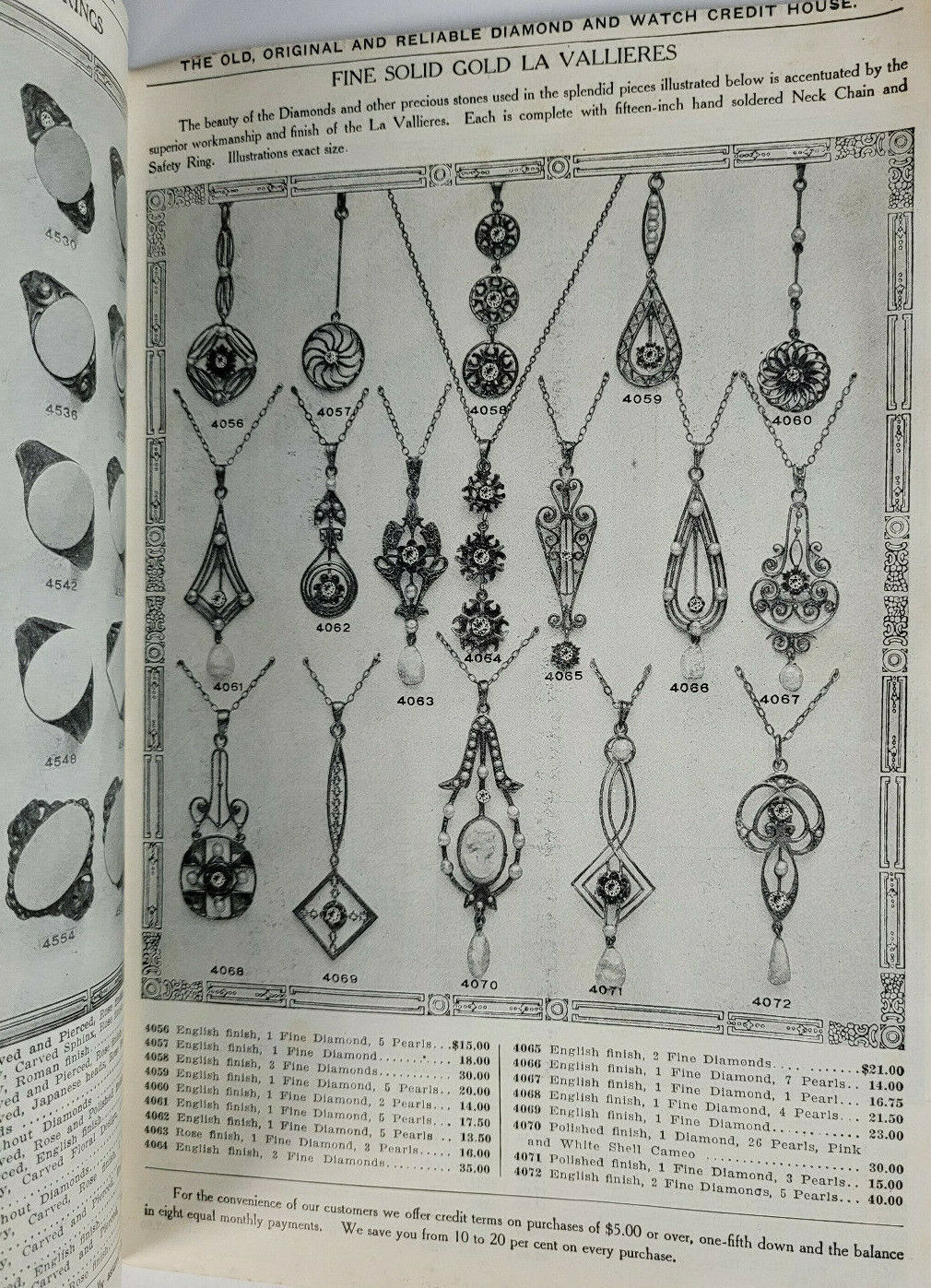 Loftis Bros Rare Early 1900s Victorian Shopping Catalog Magazine Diamond Watch