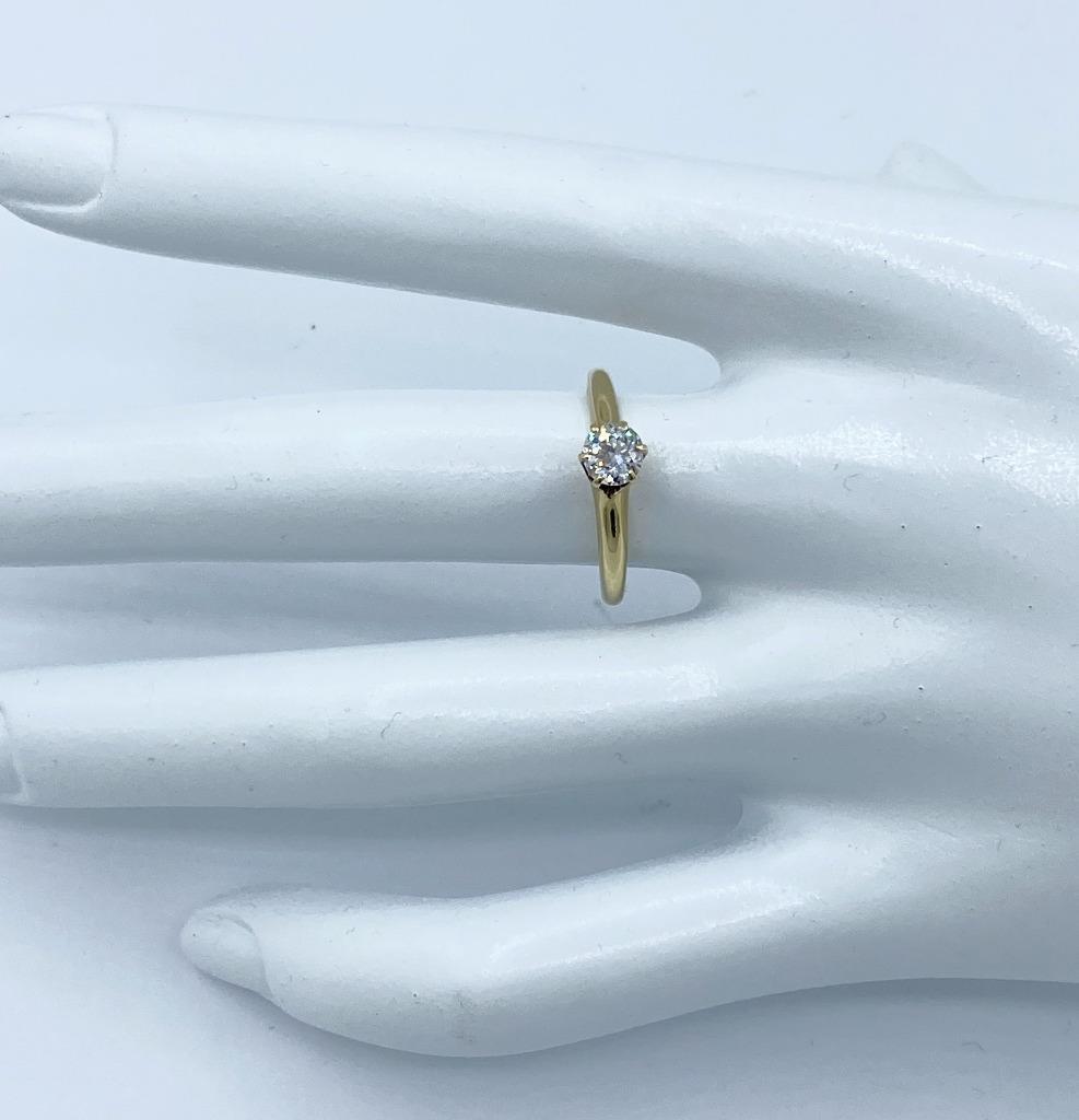 Antique 1900s Victorian European-Cut .40 pt Diamond Engagement Ring Sz 7 1/4