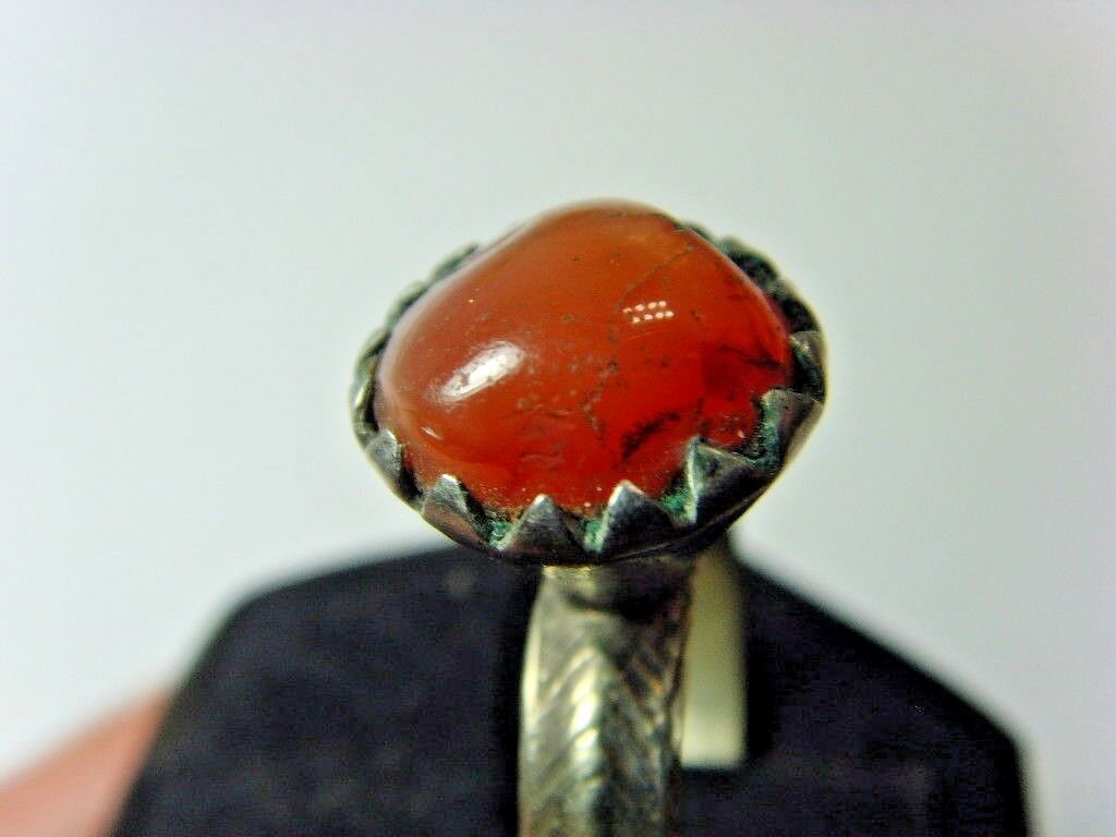 1700s antique Bedouin Nomads tribal ring 8 SZ dagestan religious islamic 50195