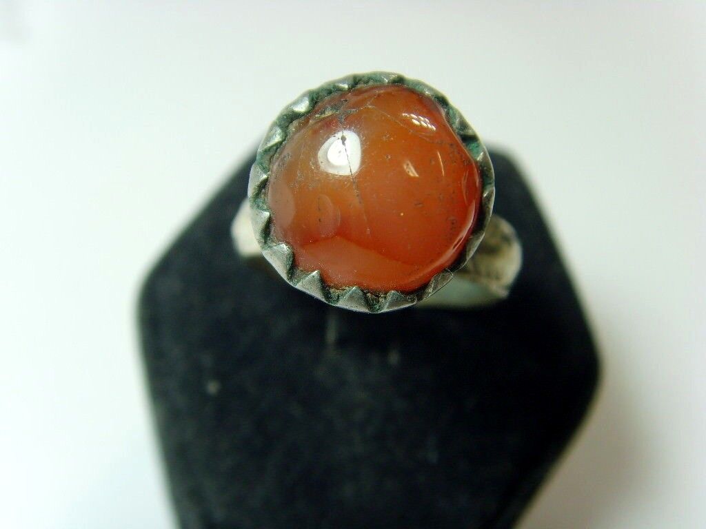 1700s antique Bedouin Nomads tribal ring 8 SZ dagestan religious islamic 50195