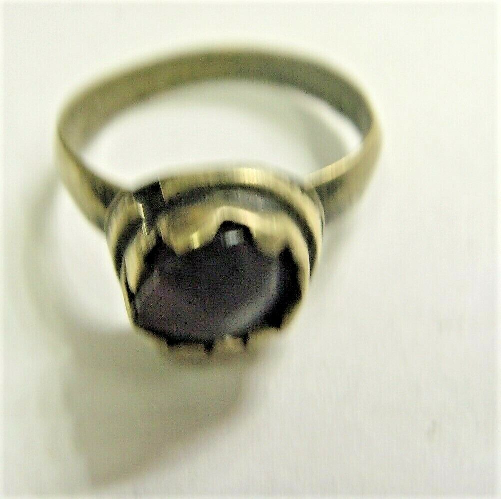 1700s scarce antique Nomads tribal red stone ring 9.5 size ethnic dagestan 50676