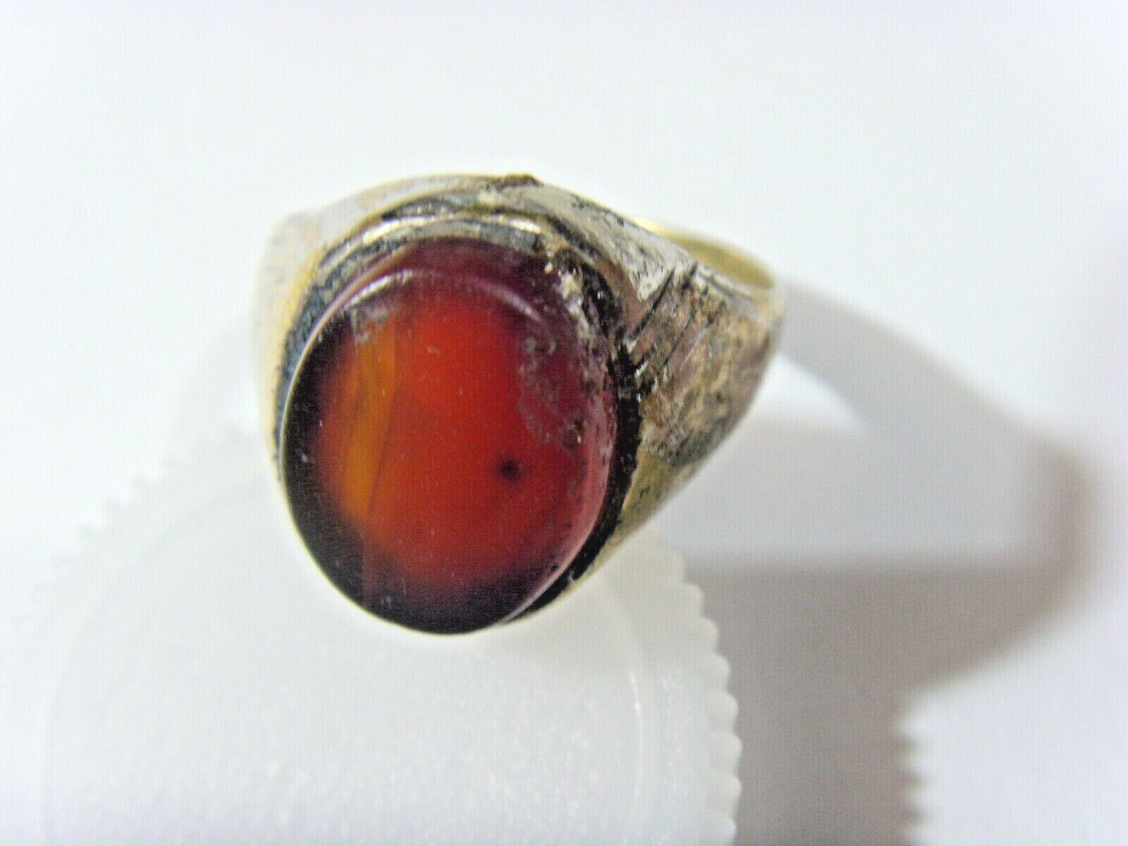 1700s antique tribal nomads wedding ring sz 9 central Asia Dagestan fv1718
