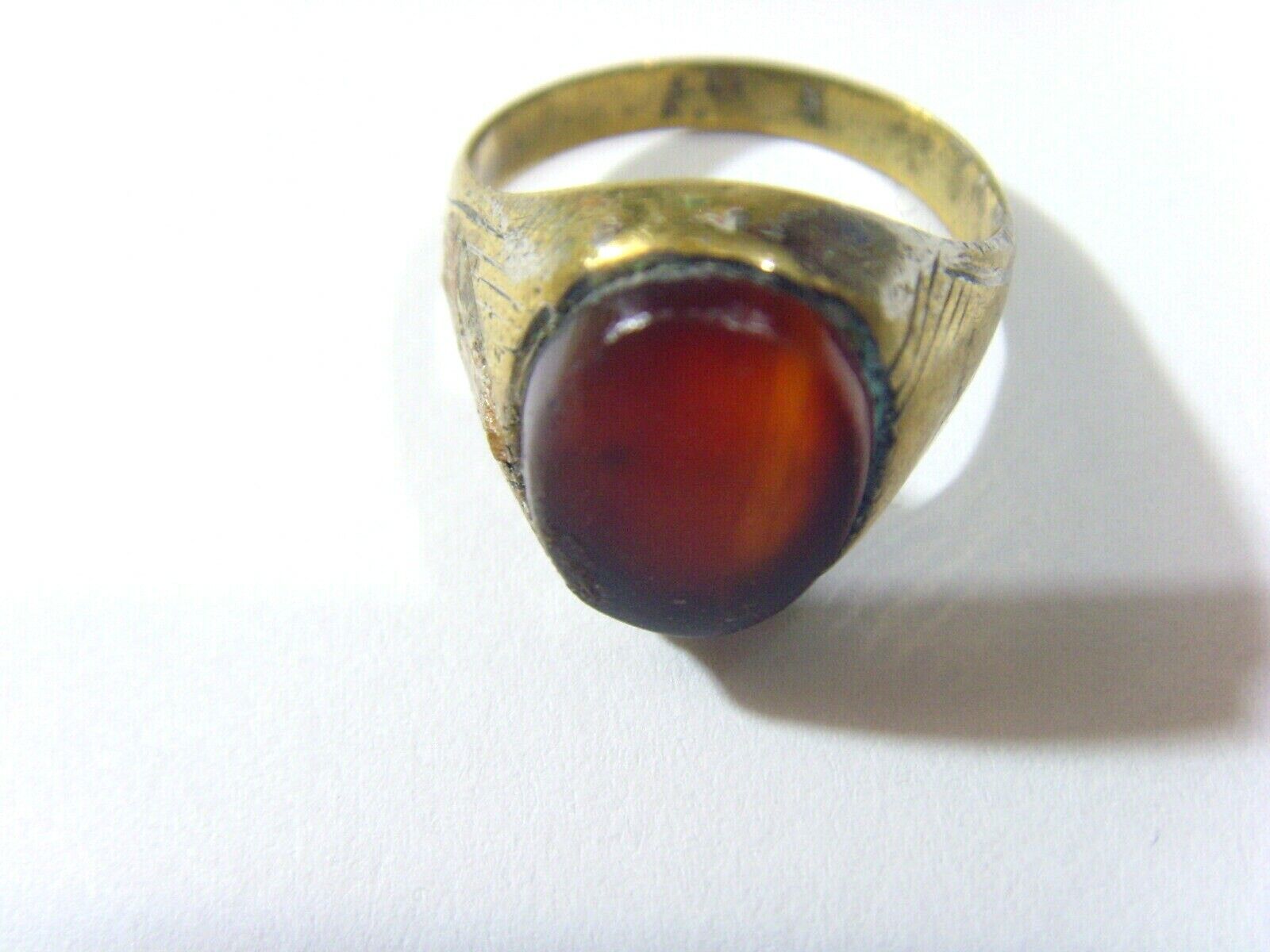 1700s antique tribal nomads wedding ring sz 9 central Asia Dagestan fv1718 