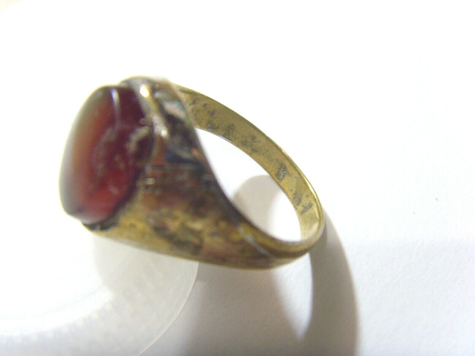 1700s antique tribal nomads wedding ring sz 9 central Asia Dagestan fv1718 