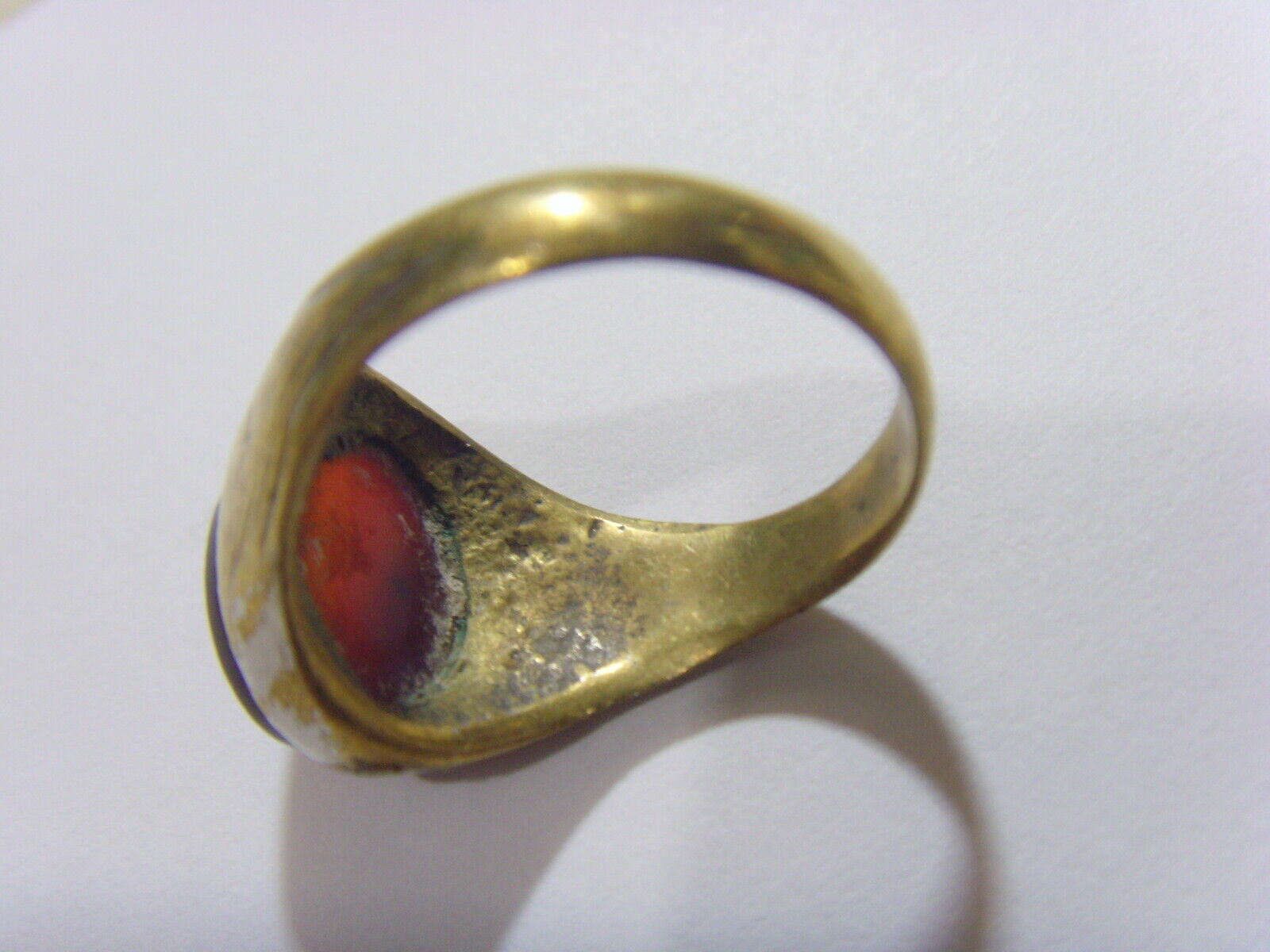 1700s antique tribal nomads wedding ring sz 9 central Asia Dagestan fv1718 