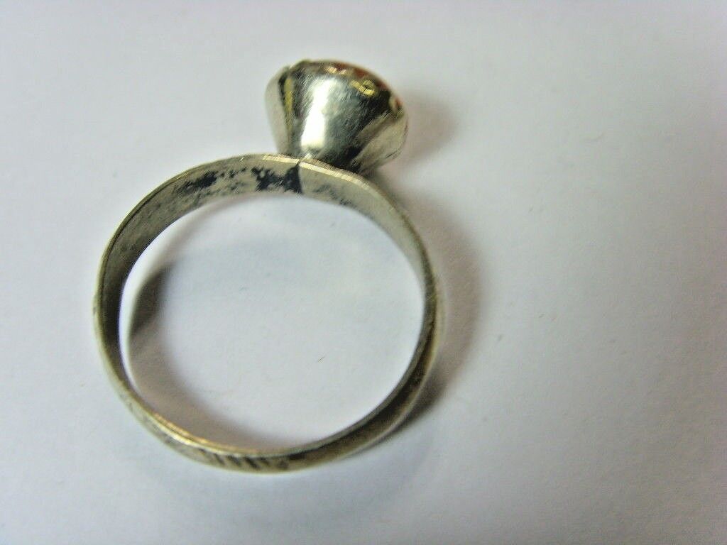 1700s antique Bedouin Nomads tribal ring 10.5 SZ central Asia religious 50191