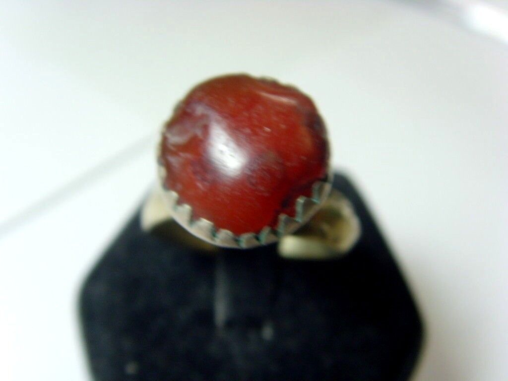 1700s antique Bedouin Nomads tribal ring 8.5 SZ religious islamic 50192