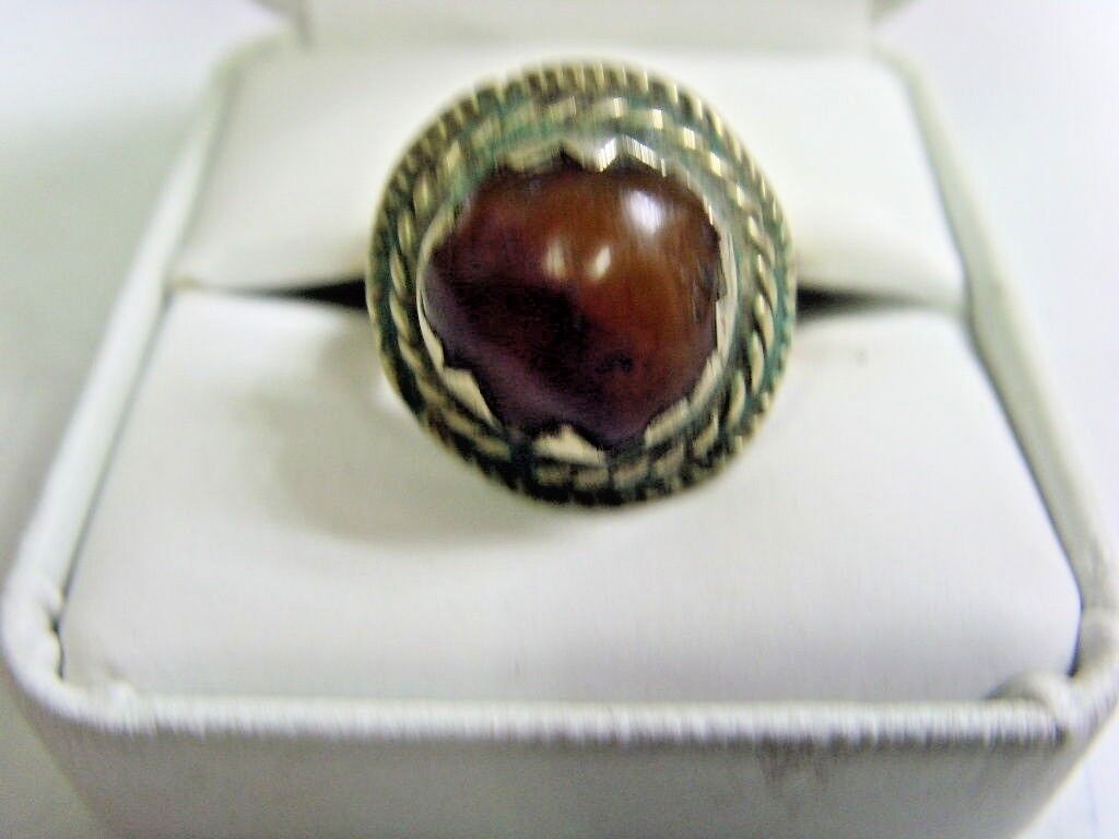 1700s antique kuchi tribal nomadic religious ring 10 size central Asia 47770