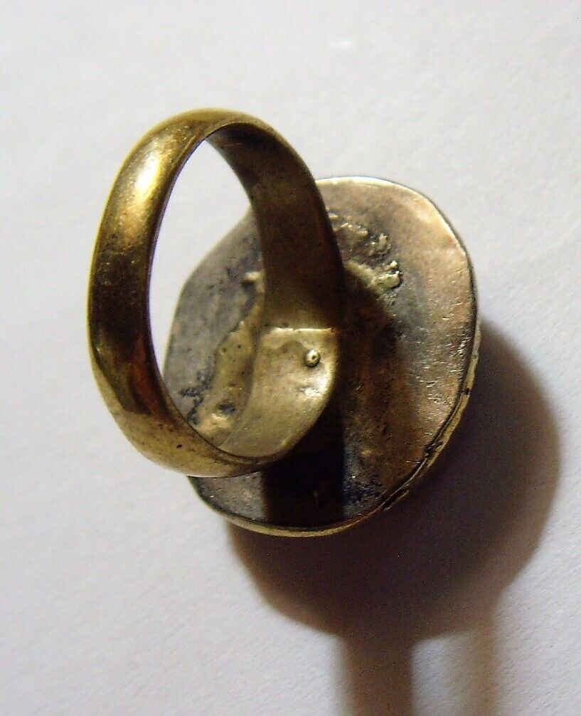 1700s antique nomadic tribal carnelian ring size 7.5 as is Central Asia 52270