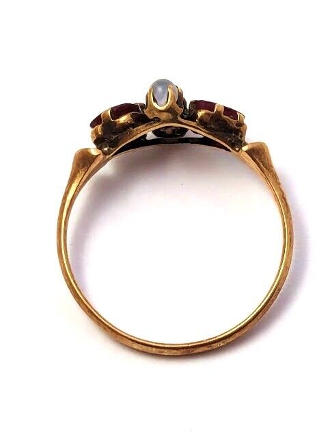 Victorian Ring in 10k Gold, 1900's Vintage Jewelry