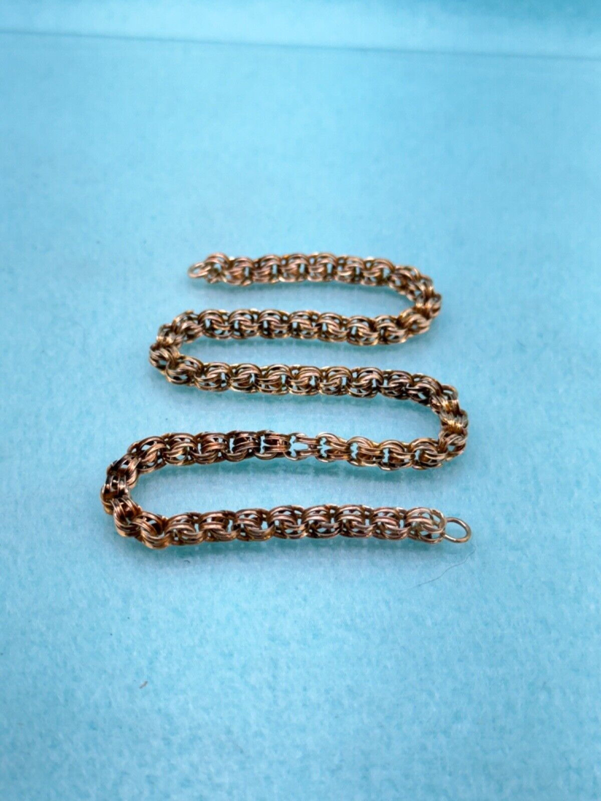 Antique - Late 1800's Beautiful Pocket Watch Chain Bracelet Chain - 8.4 grams
