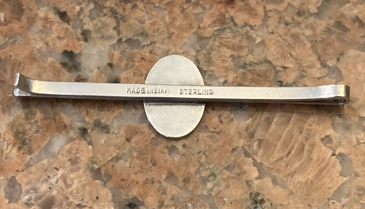 RARE mid 1800s Insiam Sterling Clip 8 Grams Siam Which Is Now Thailand