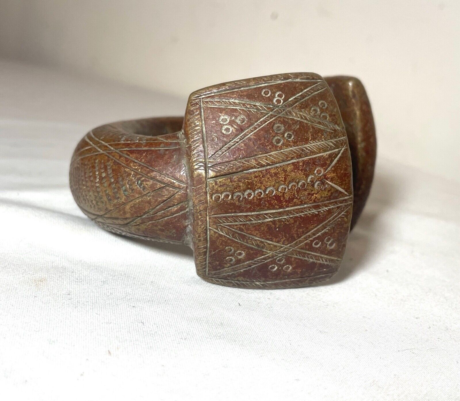 1800's Antique African Niger Baoulé Dogon Bronze Manilla Currency Bracelet Cuff*