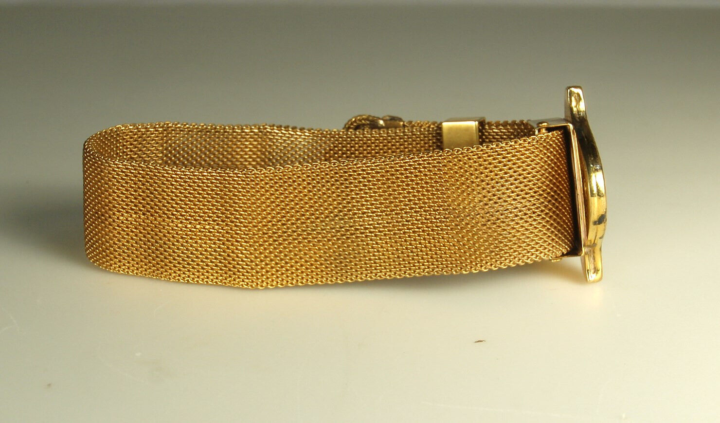 Antique VICTORIAN Gold Filled  Mesh Bracelet 1800s Tassels ADJUSTABLE Slide Fab