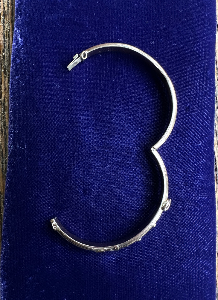 Antique 9K Rose Gold Edwardian Birmingham 1900’s Belt Buckle Bangle Bracelet 7