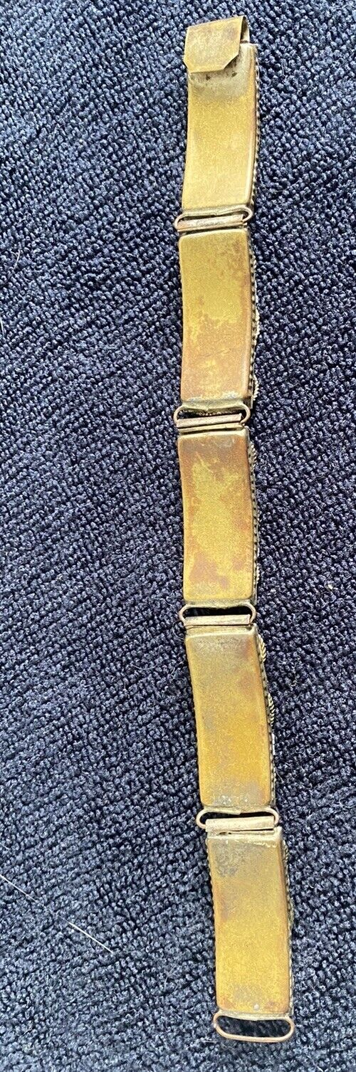 EARLY 1900S ITALIAN MINI GLASS MOSIAC MILLIFIORE BRACELET 7 3/4 Inches Length