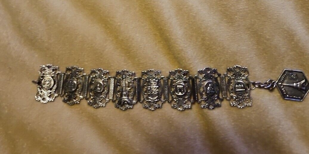 Antique! Filigrane Depose Early 1900's Paris France Bracelet