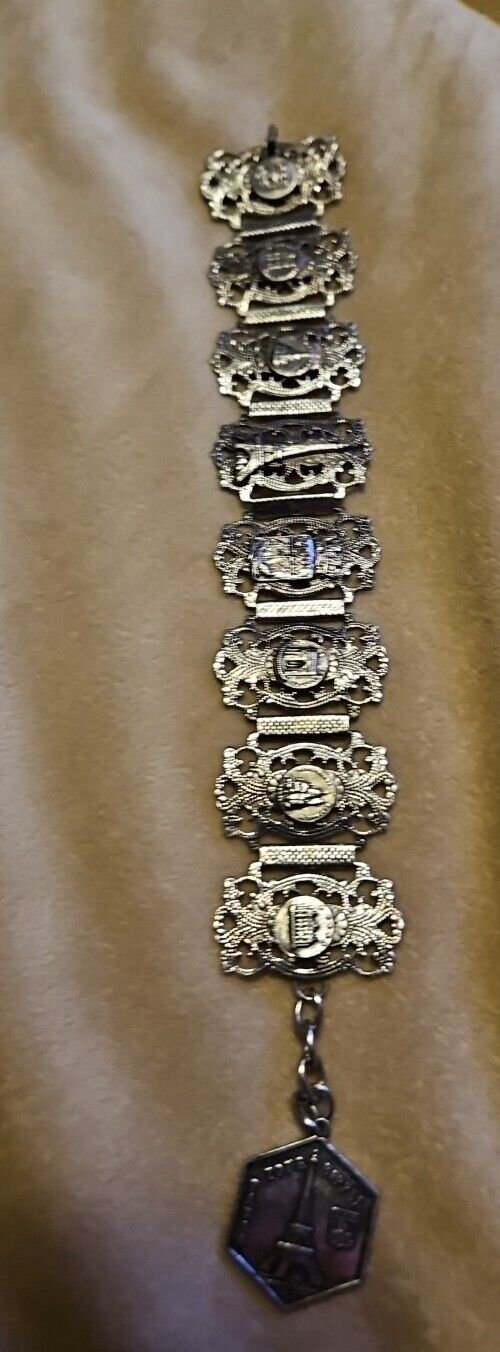 Antique! Filigrane Depose Early 1900's Paris France Bracelet