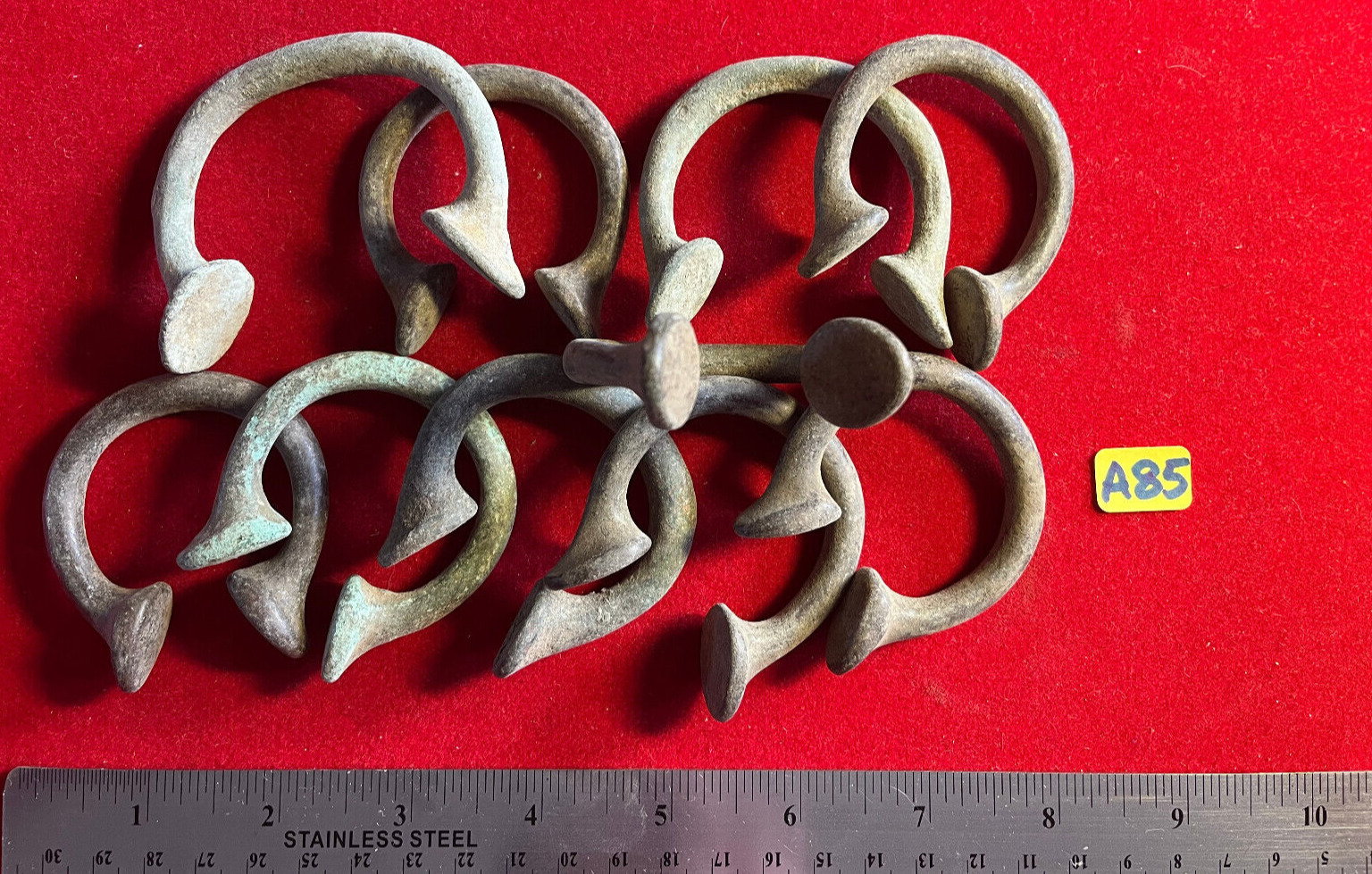 #A85 Bronze Manilla Slave Money Bracelet - used in West Africa 1500's to 1800's