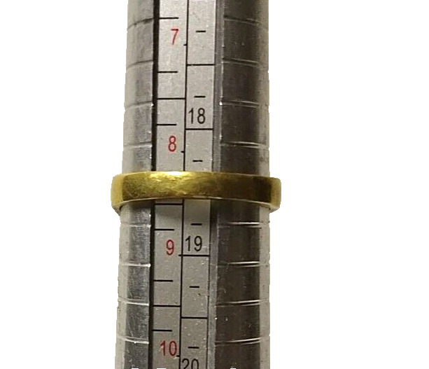 Georgian Carved Pinchbeck 1800's Solitaire Rhinestone Ring Size 8.5