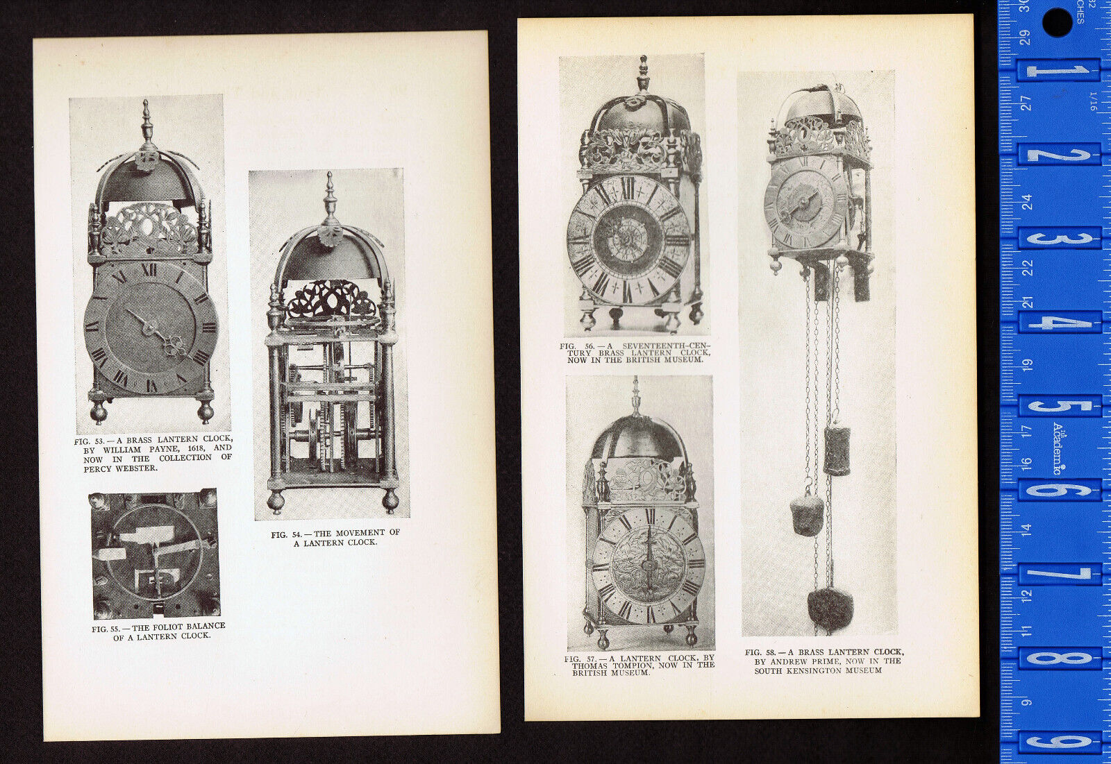 Lantern Clocks, 1600-1700s, Tompion-Balance & Movements-Clock-Making 1941