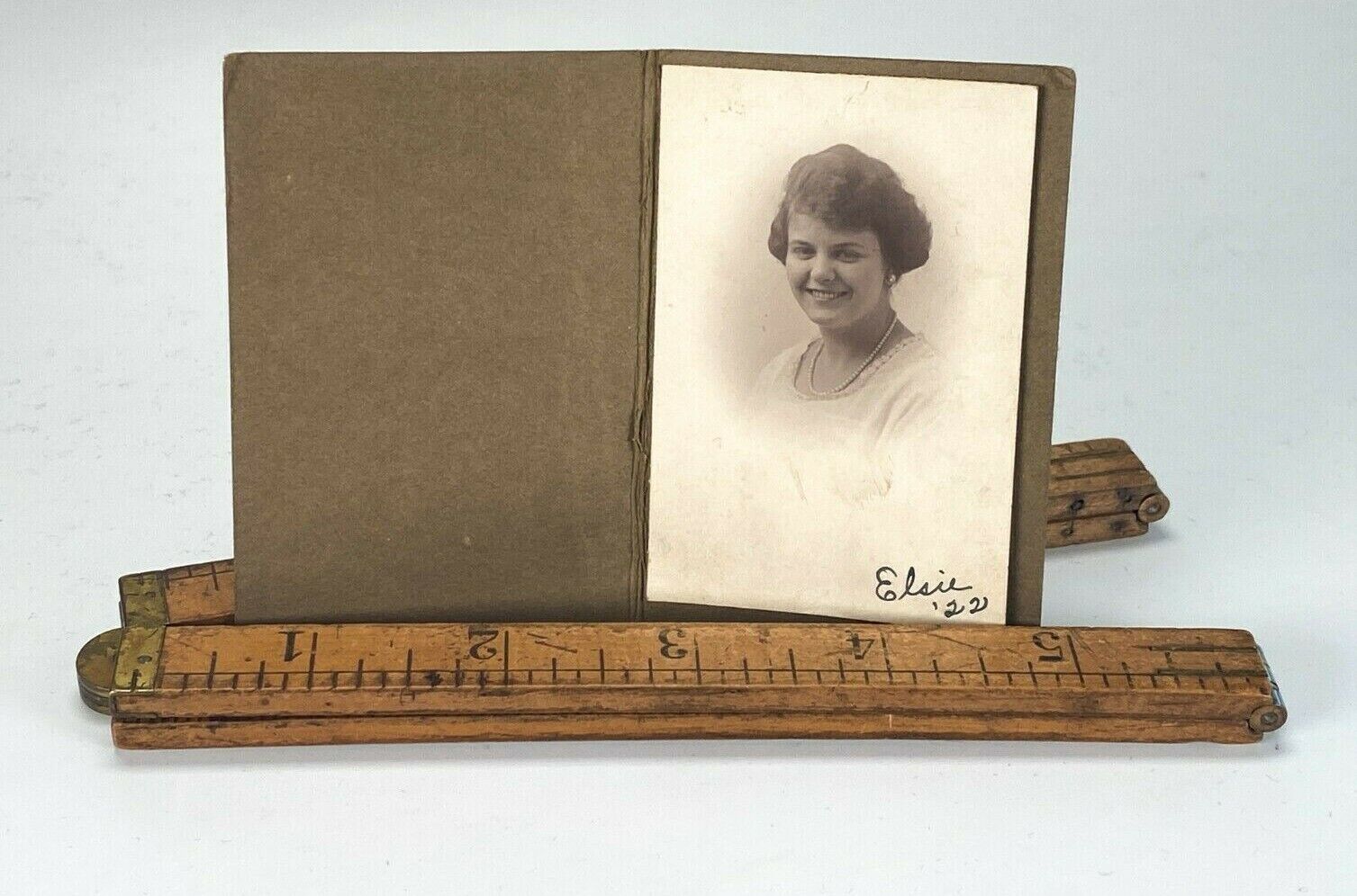 Antique Cabinet Card Portrait Young Women Earrings Necklace