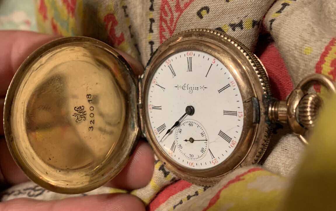 Rare Elgin Gold Pocket Watch Late 1800’s Antique Watch