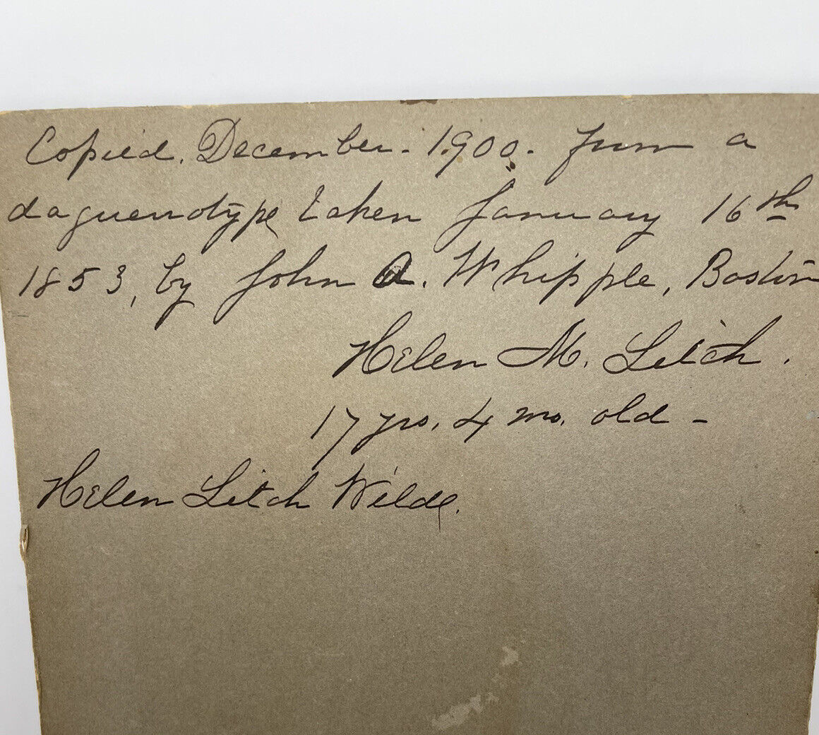 Caninet Card 1800s Beautiful Young Woman  w Earrings Pasadena Ephemera