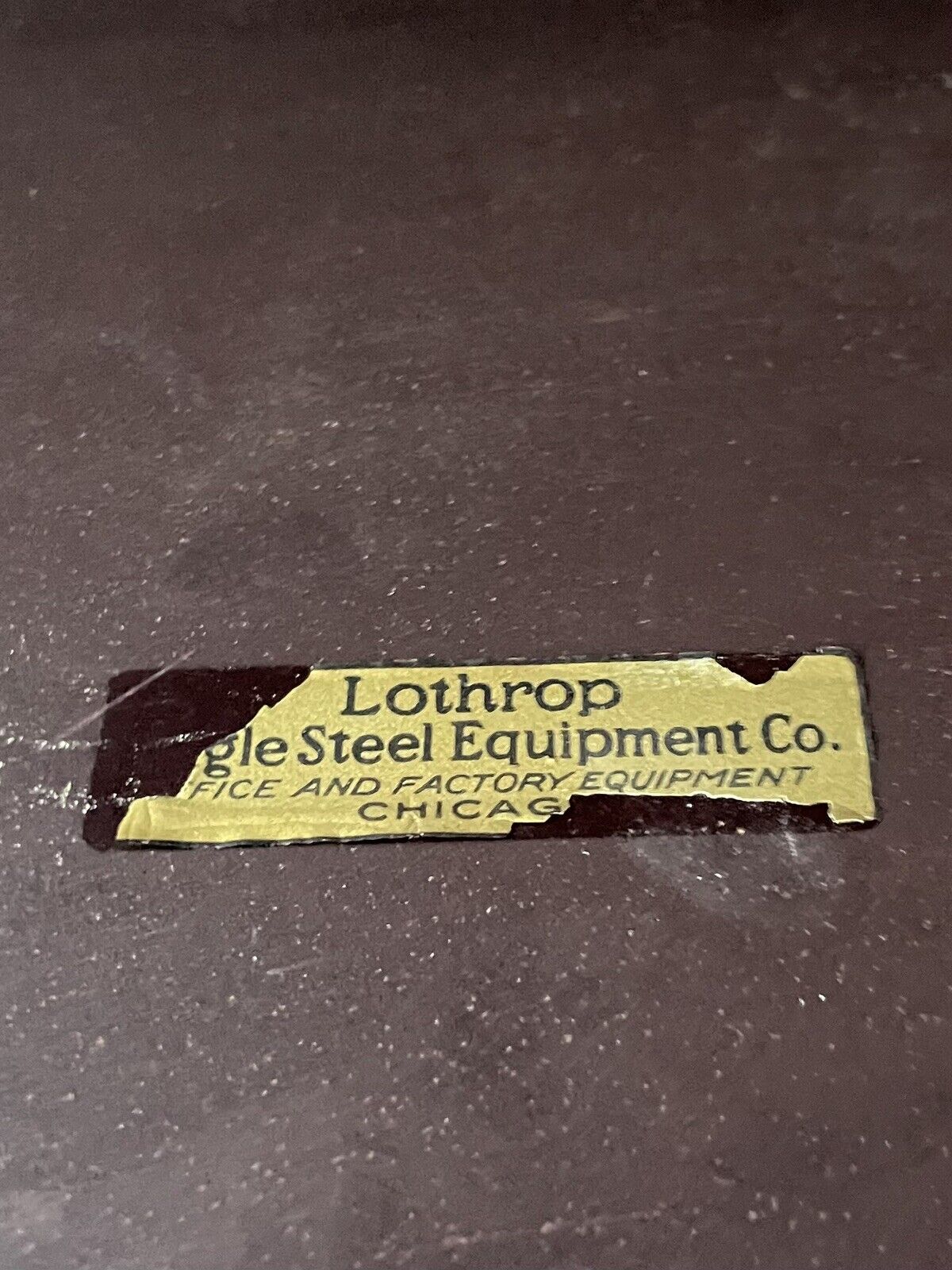 ANTIQUE VTG BOX LOTHROP STEEL CO. CHICAGO 1900’s FILLED w GLASS For WATCHES