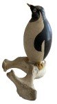 1800s Inuit Eskimo Polychrome Penguin Carving Sculpture