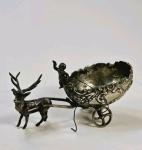 Early 1800s German Silver Master Salt with Hallmarks