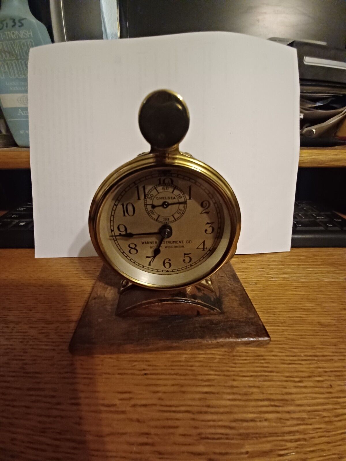 Early 1900's Warner Instrument Co. Clock in Antiques