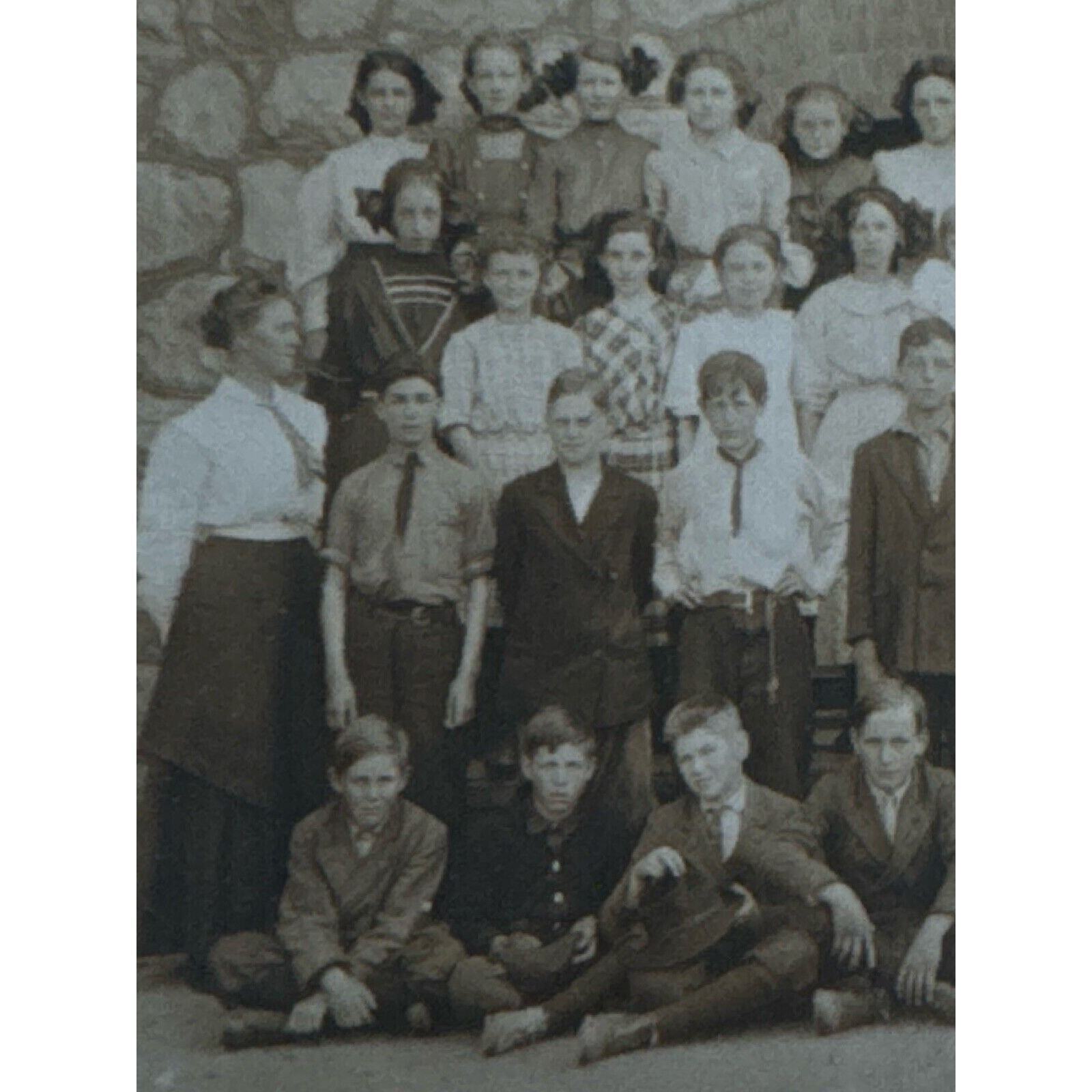 Antique RPPC Postcard Ephemera Early 1900s Portraits School Children Teachers