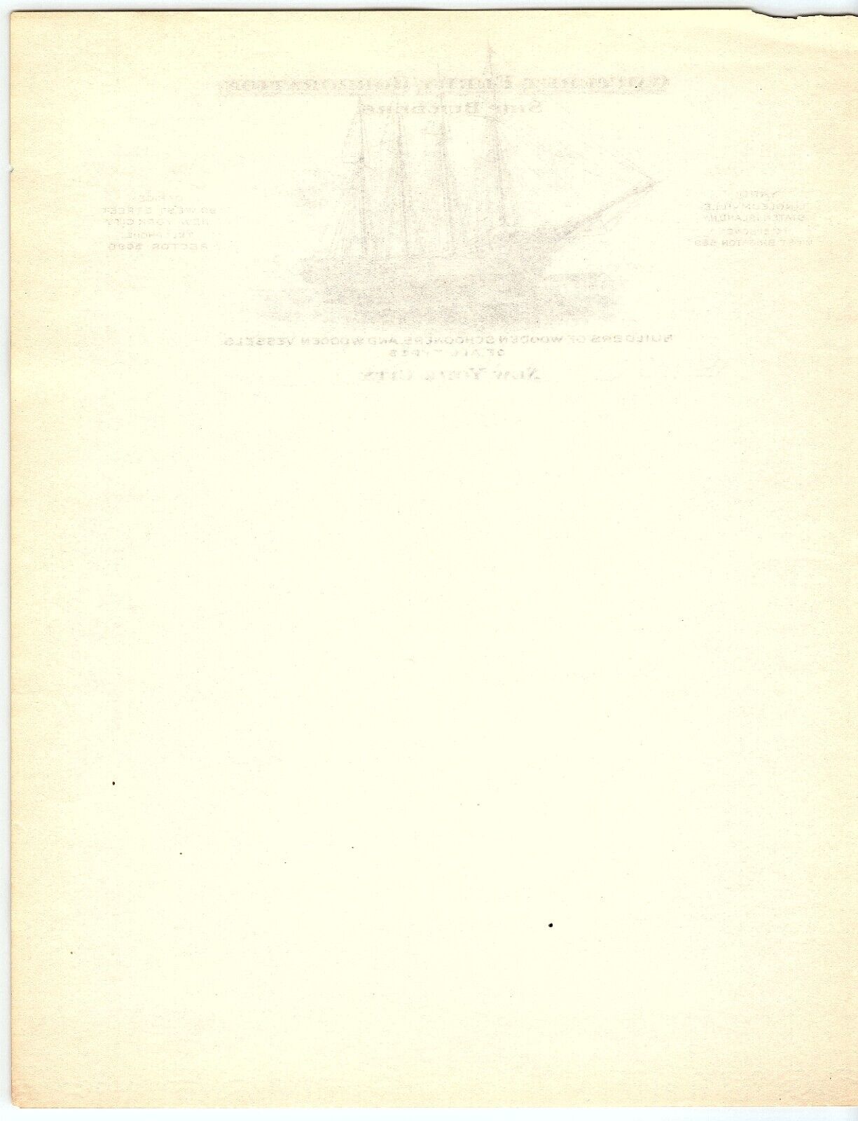 c1900 CARTERET FERRY CORPORATION SHIP BUILDERS NEW YORK CITY LETTERHEAD Z5816
