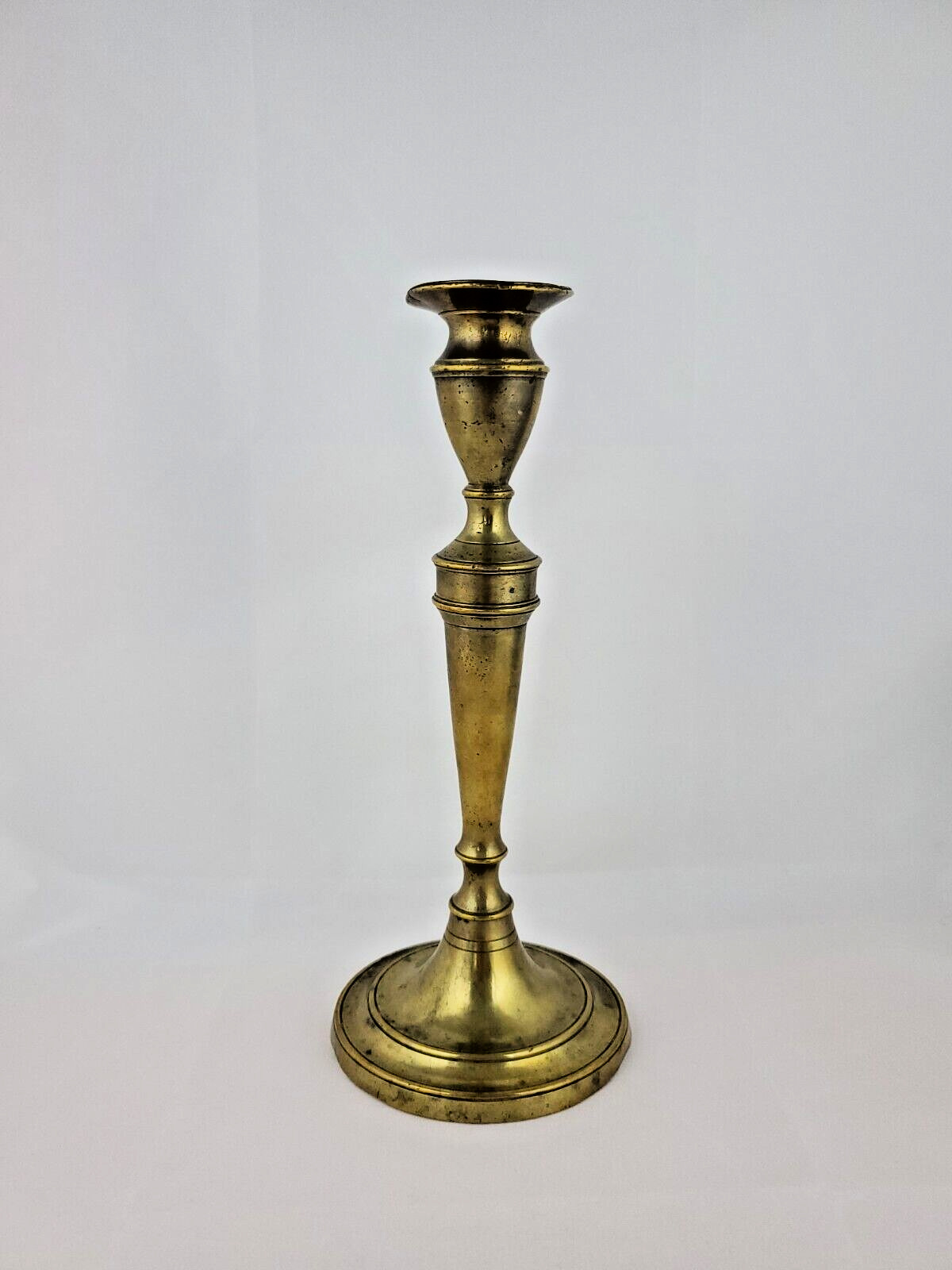 Antique 10+" Brass Push Up Candlestick 1700's