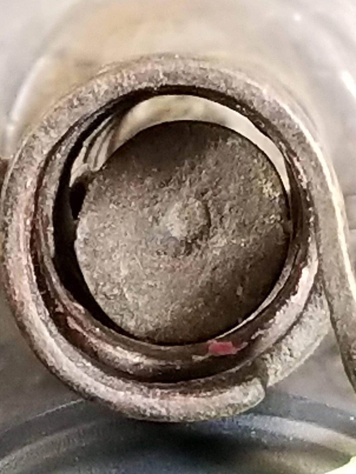 18th Century Spiraled Iron Candlestick with Impressed Makers Mark