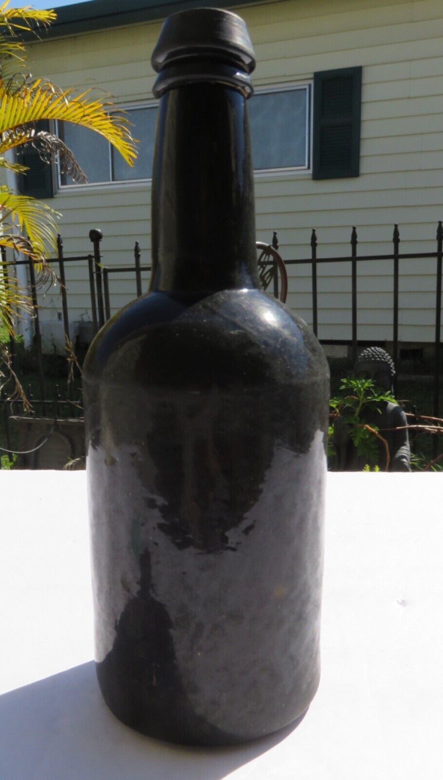 1800’s 8.75” Whiskey/Beer Bottle with Applied Lip